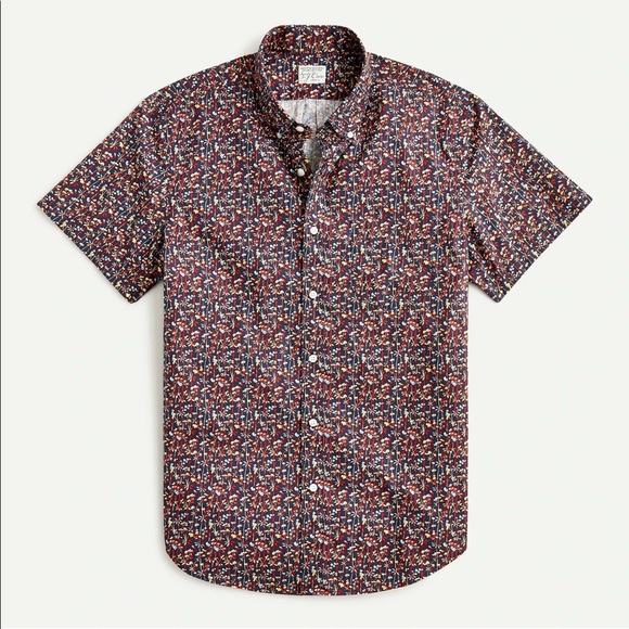 J. Crew Short-sleeve Stretch Wash Poplin Shirt - Picture 4 of 5